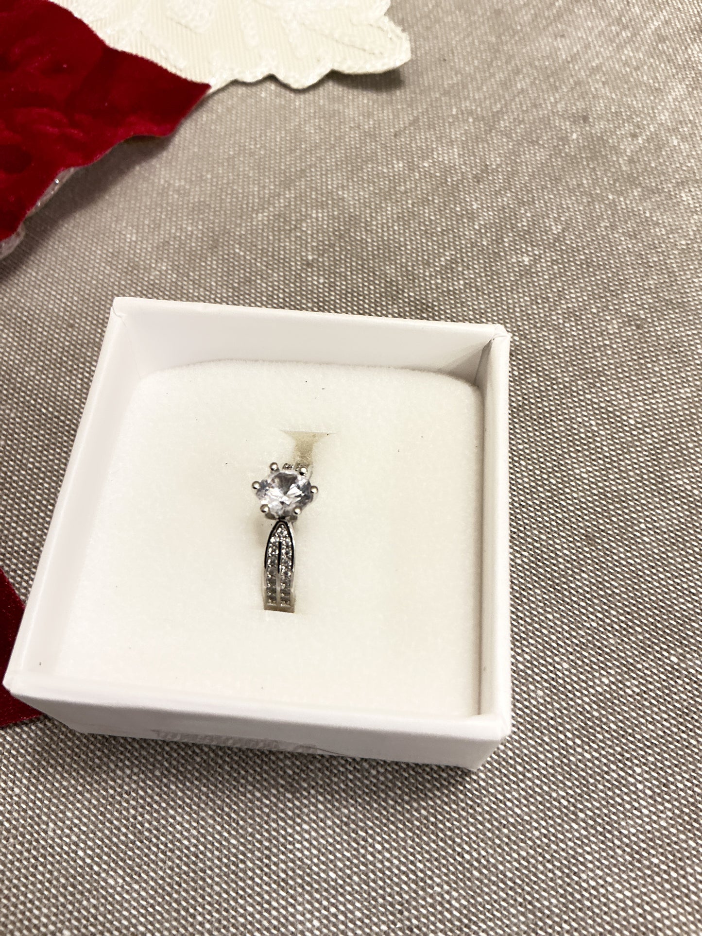 Moissanite Diamond Ring 1ct Solitaire Engagement Wedding Ring