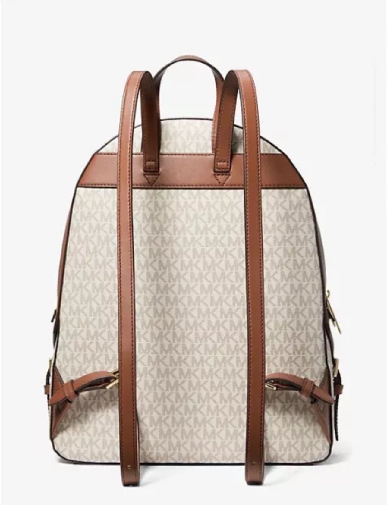 Michael Kors Jaycee Large Logo Backpack Vanilla Natural