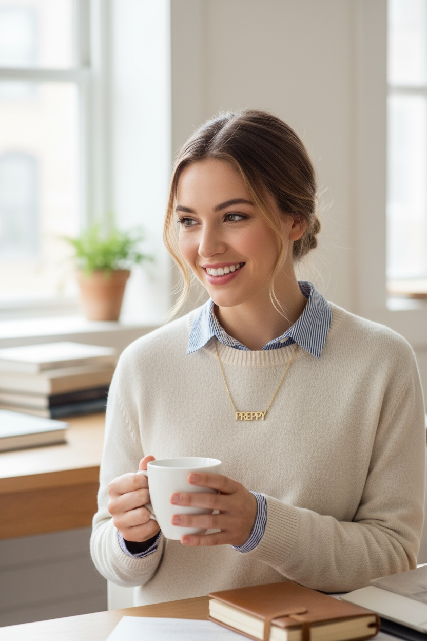 Gold PREPPY Minimalist Necklace