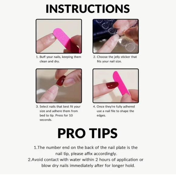 24pcs Glossy Jelly Pink Gradient Short Oval Press-On Fake Nails with Glue