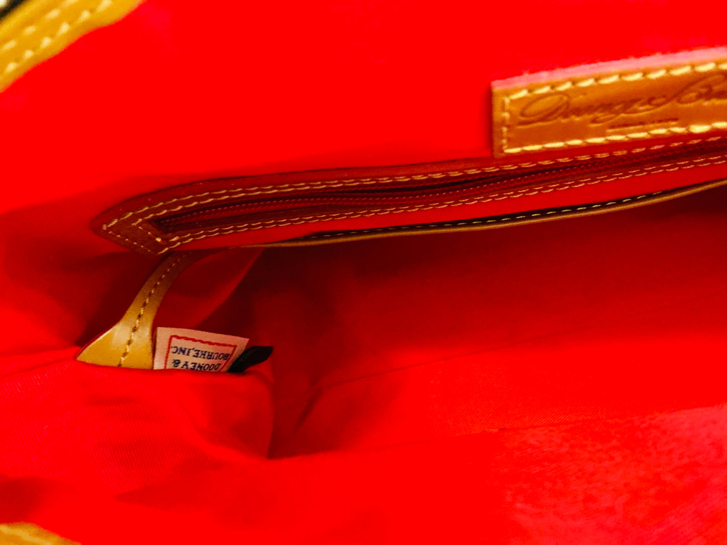 Dooney & Bourke 1975 Signature Vanessa Tote NWT, Original COA, Dust Bag Vintage