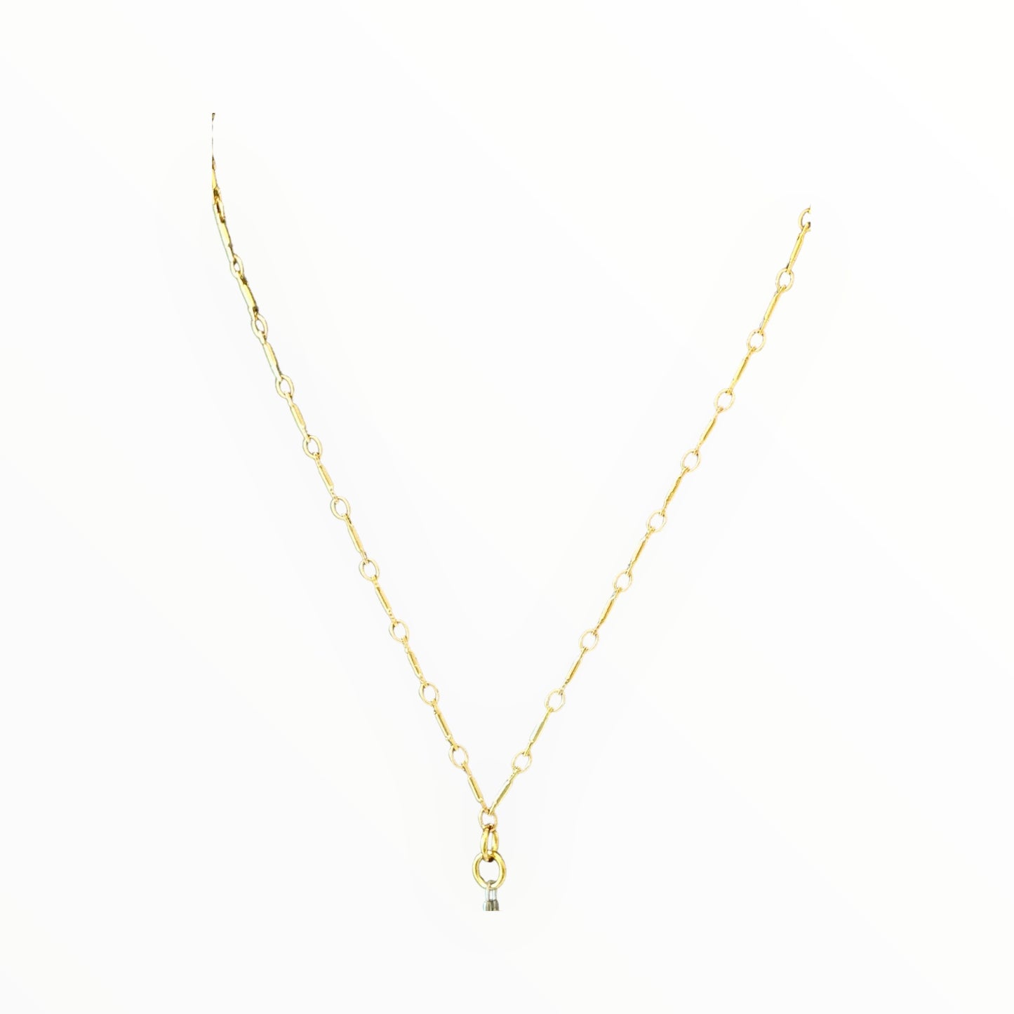 18k Gold Finish Necklace | Iridescent Butterfly Statement Pendant