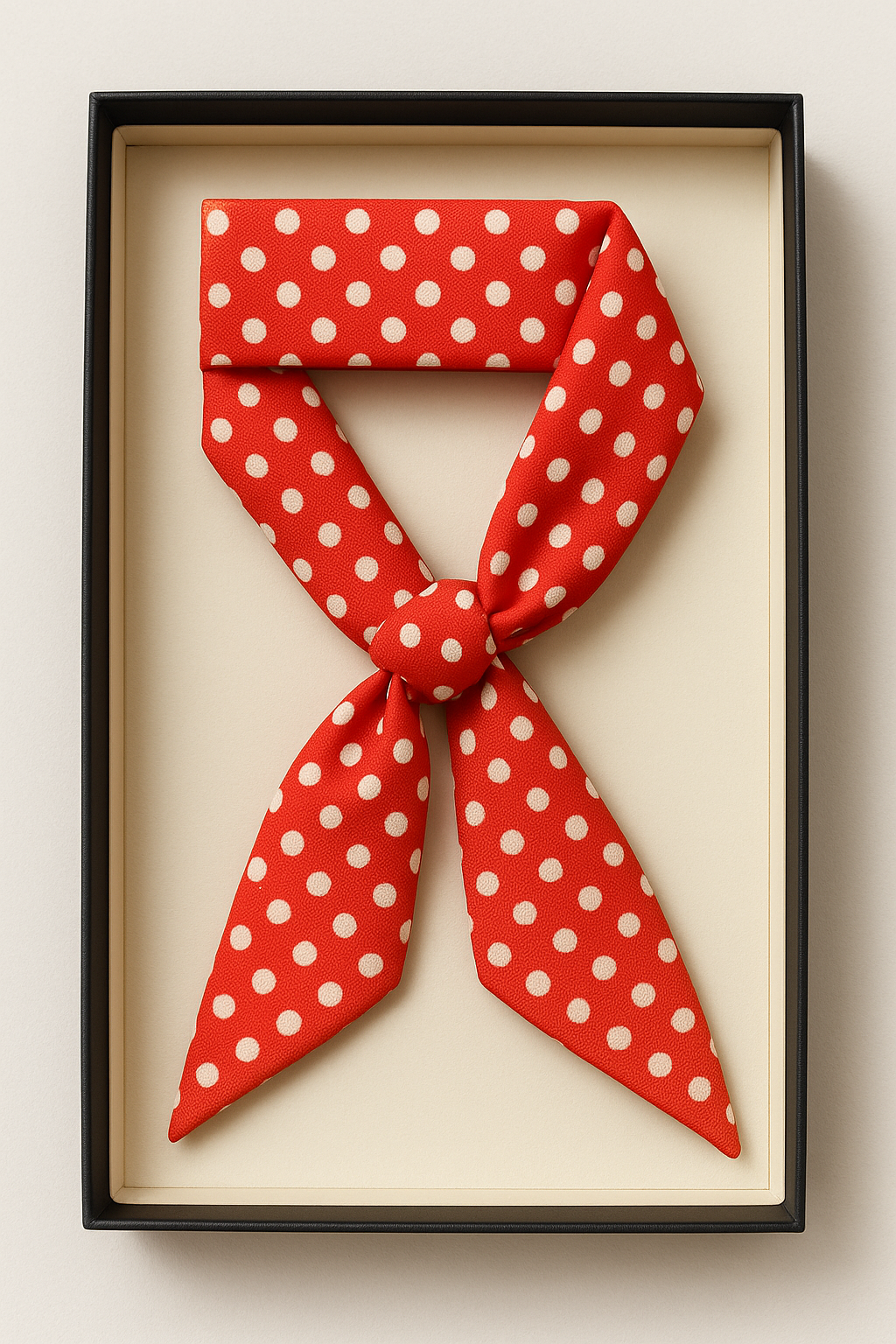 Classic Red & White Polka Dot Versatile Scarf