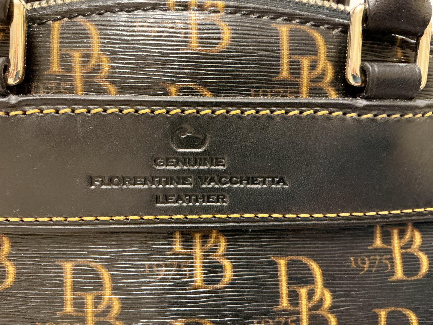 Dooney & Bourke 1975 Signature Vanessa Tote NWT, Original COA, Dust Bag Vintage