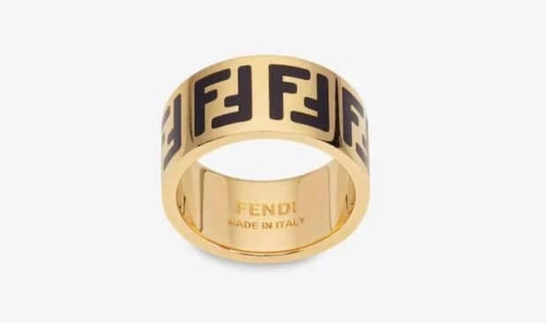 FENDI Forever Fendi Ring Gold Black