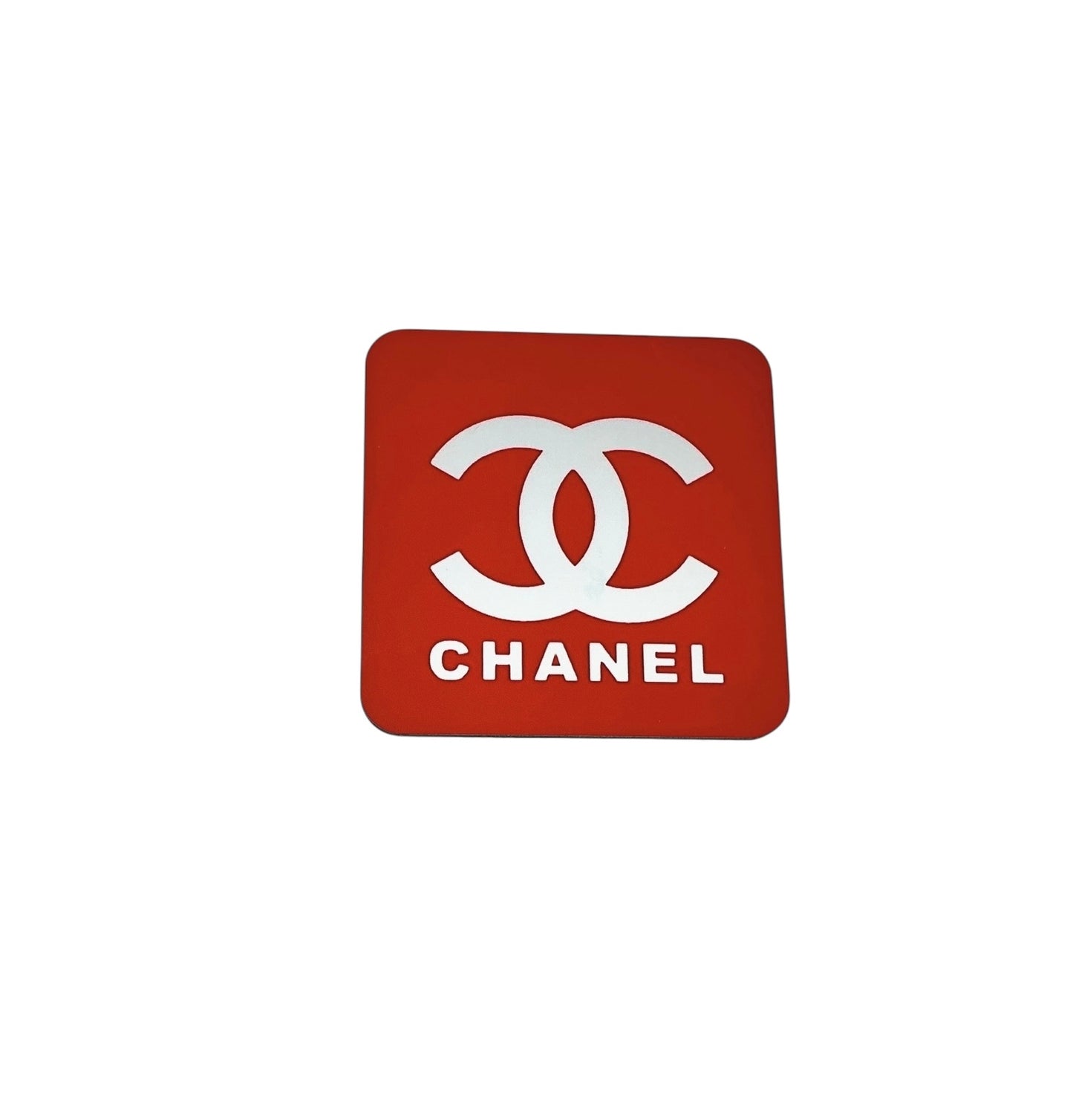 CHANEL Logo Coaster Set - Set of 4 Glossy Coasters