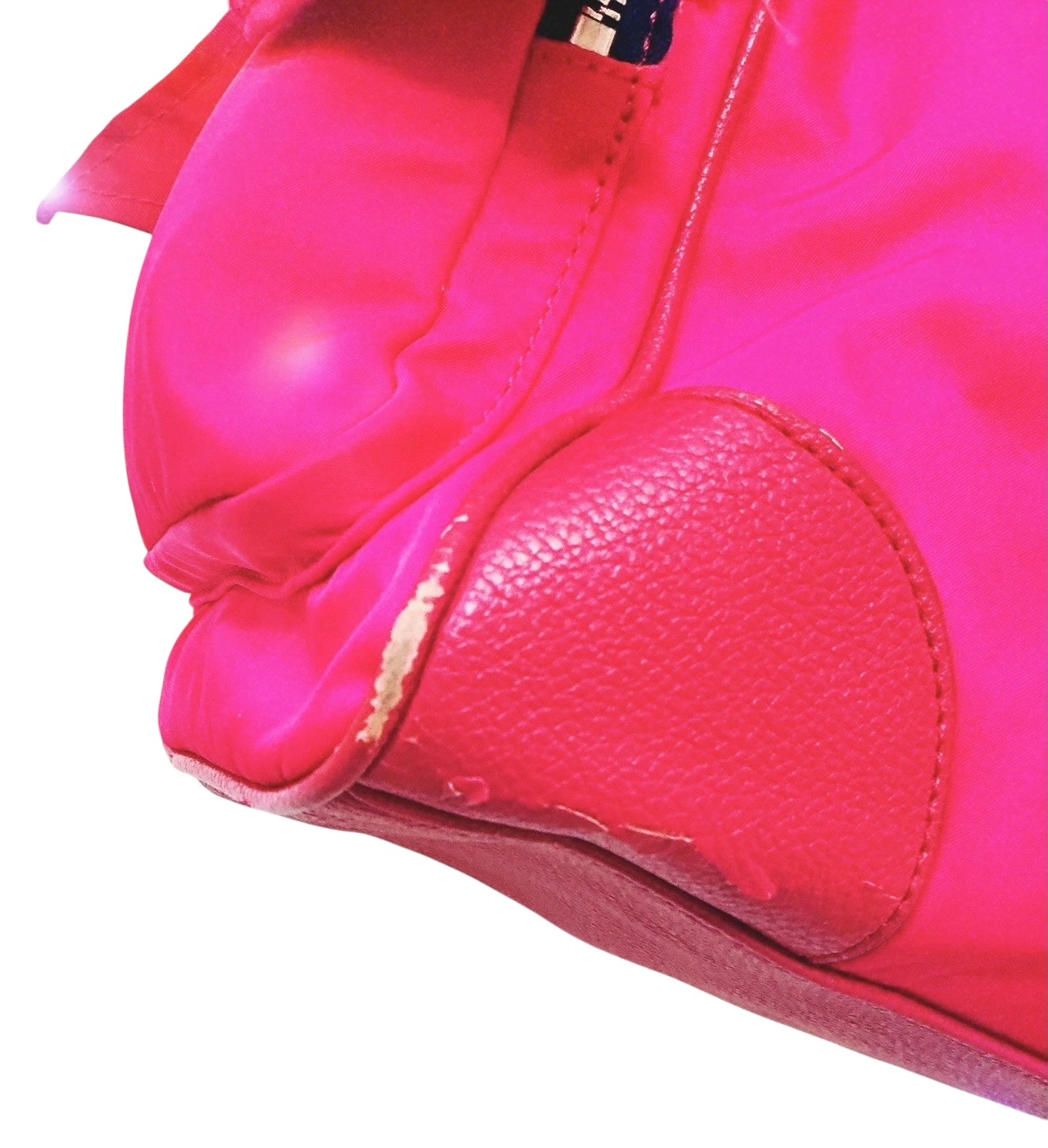 Vintage Juicy Couture Pink Nylon Malibu Daydreamer Studded Bow Bag