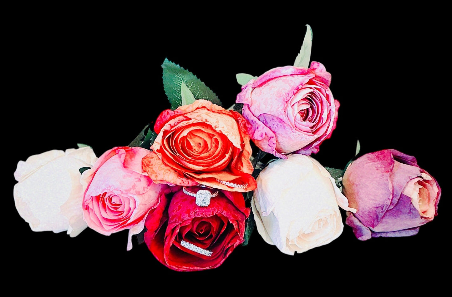 3PCS Women’s Engagement & Wedding Ring Set - Sz 6, Sparkling CZ 925 Silver Plate