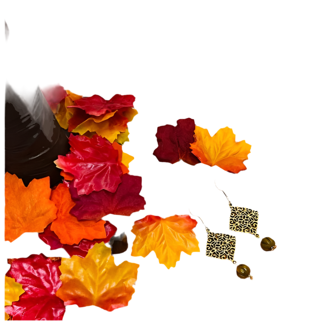 Hand Crafted Gold and Brown Filigree Earrings