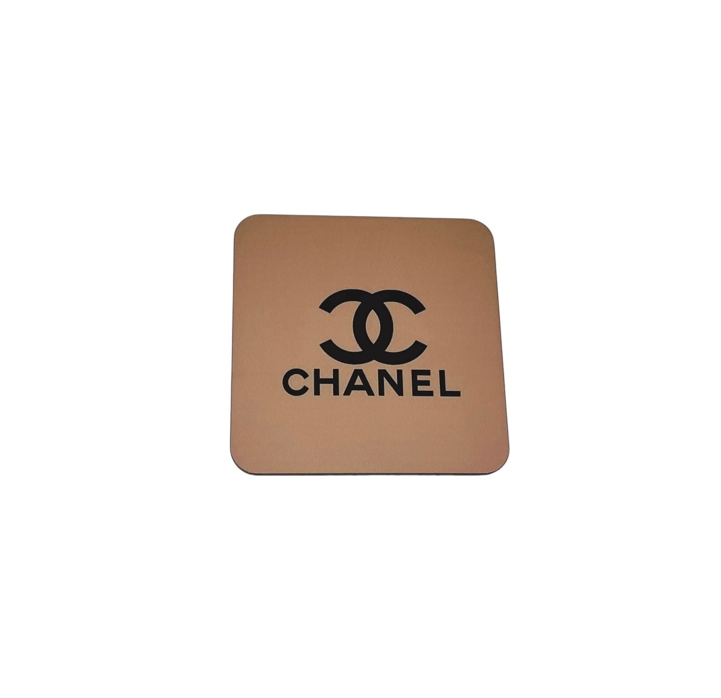 CHANEL Logo Coaster Set - Set of 4 Glossy Coasters