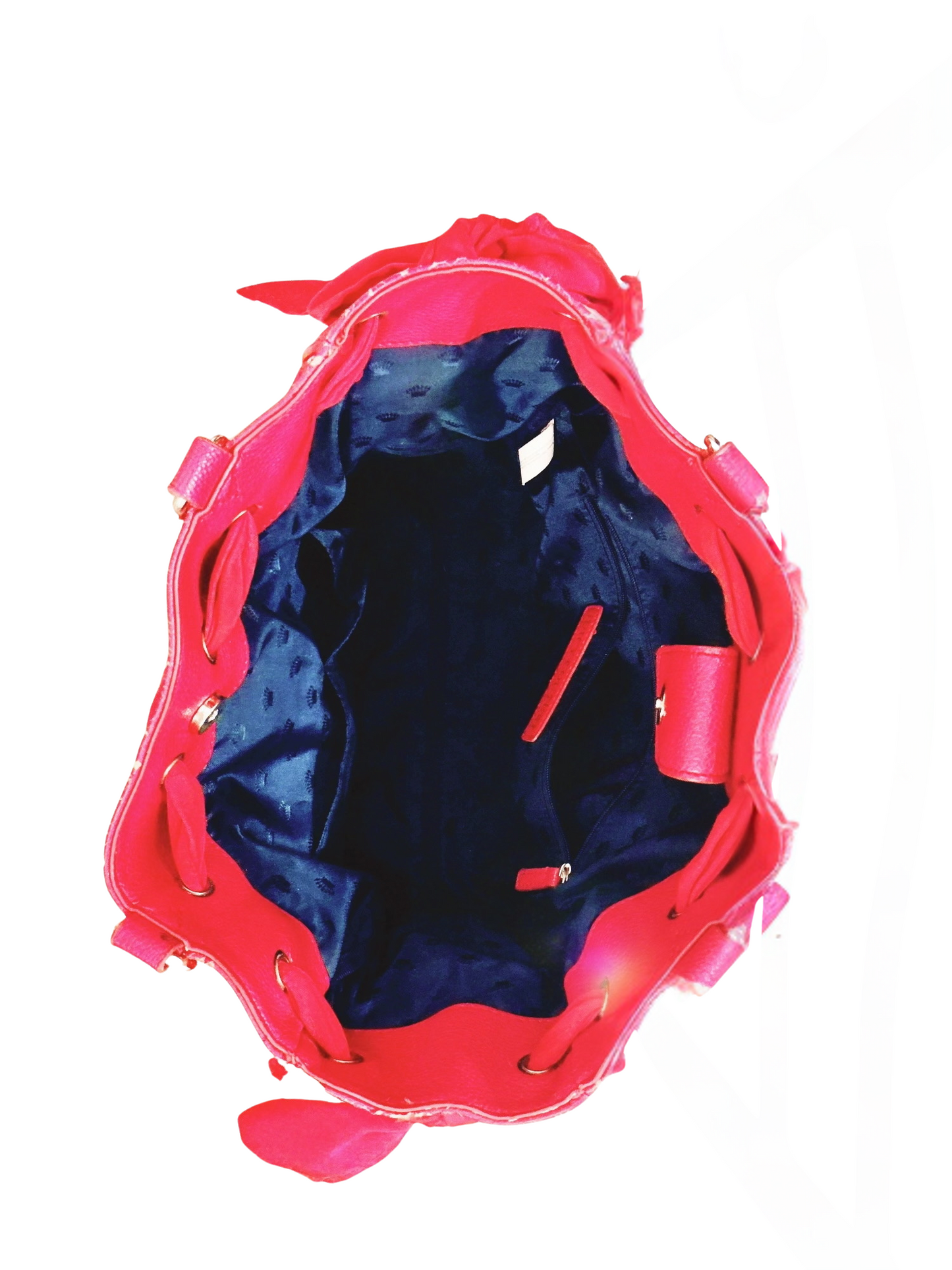 Vintage Juicy Couture Pink Nylon Malibu Daydreamer Studded Bow Bag