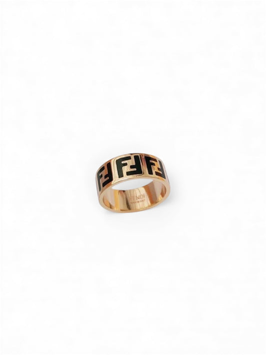 FENDI Forever Fendi Ring Gold Black