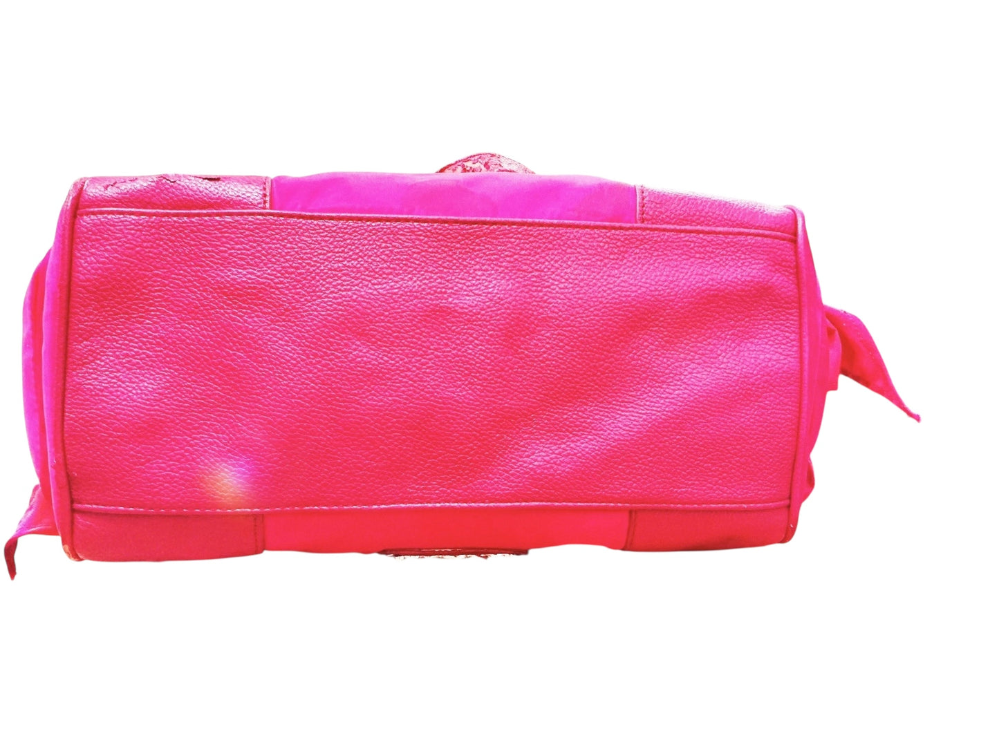 Vintage Juicy Couture Pink Nylon Malibu Daydreamer Studded Bow Bag