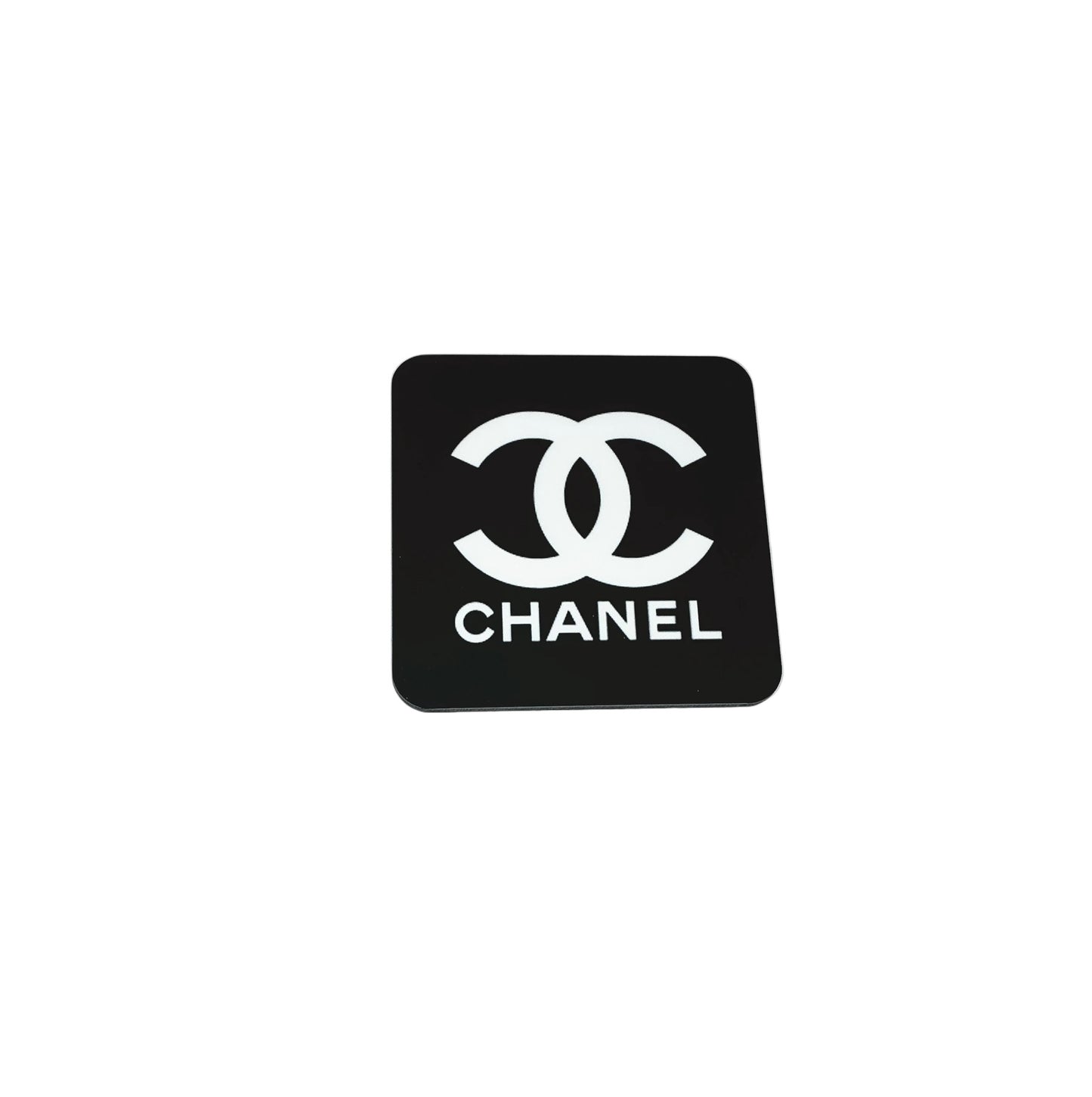 CHANEL Logo Coaster Set - Set of 4 Glossy Coasters