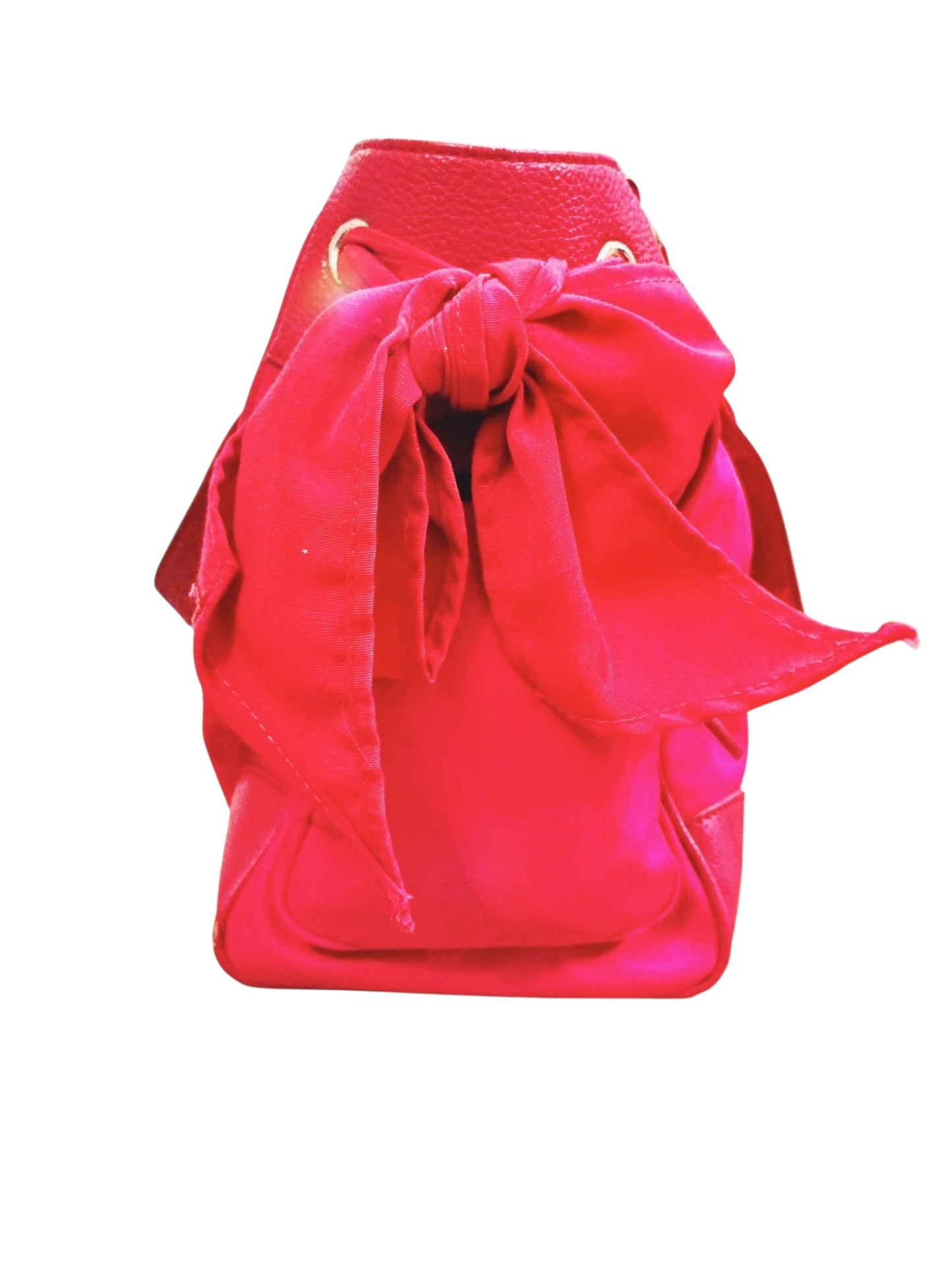 Vintage Juicy Couture Pink Nylon Malibu Daydreamer Studded Bow Bag