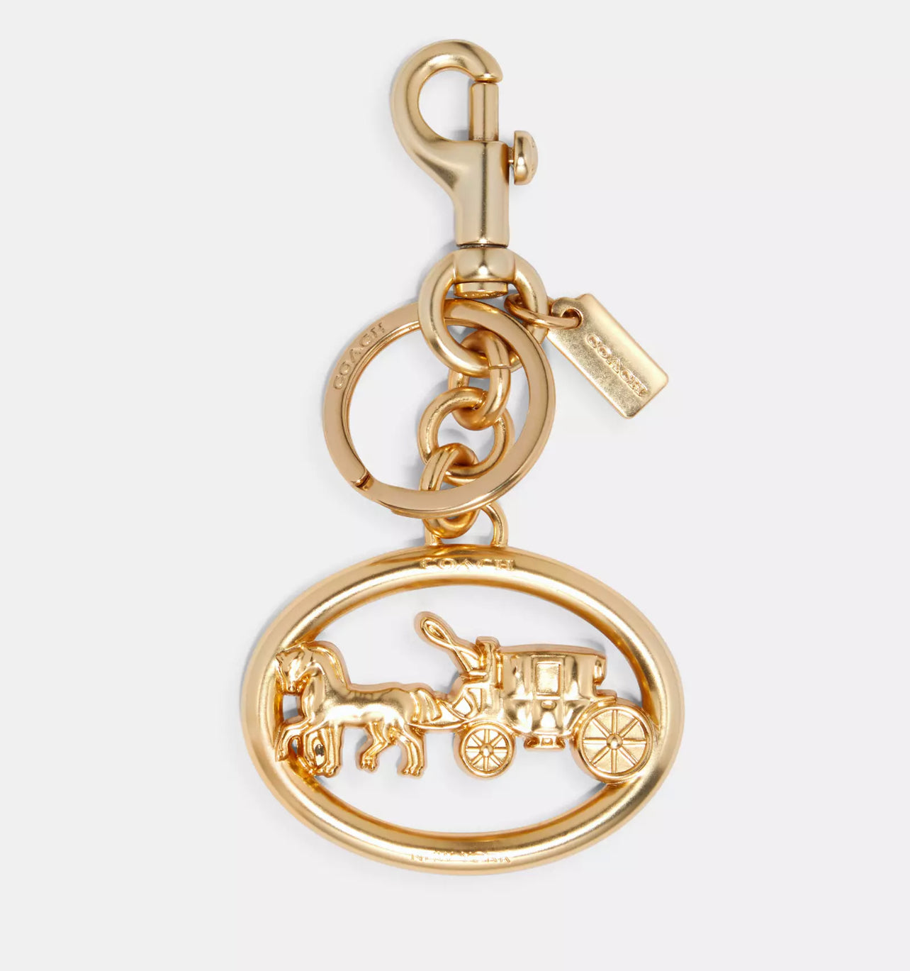 COACH Signature Horse & Carriage Bag Charm - Gold