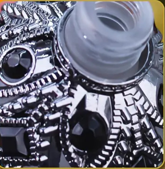 Vintage 15ML Enameled Glass Perfume Bottle