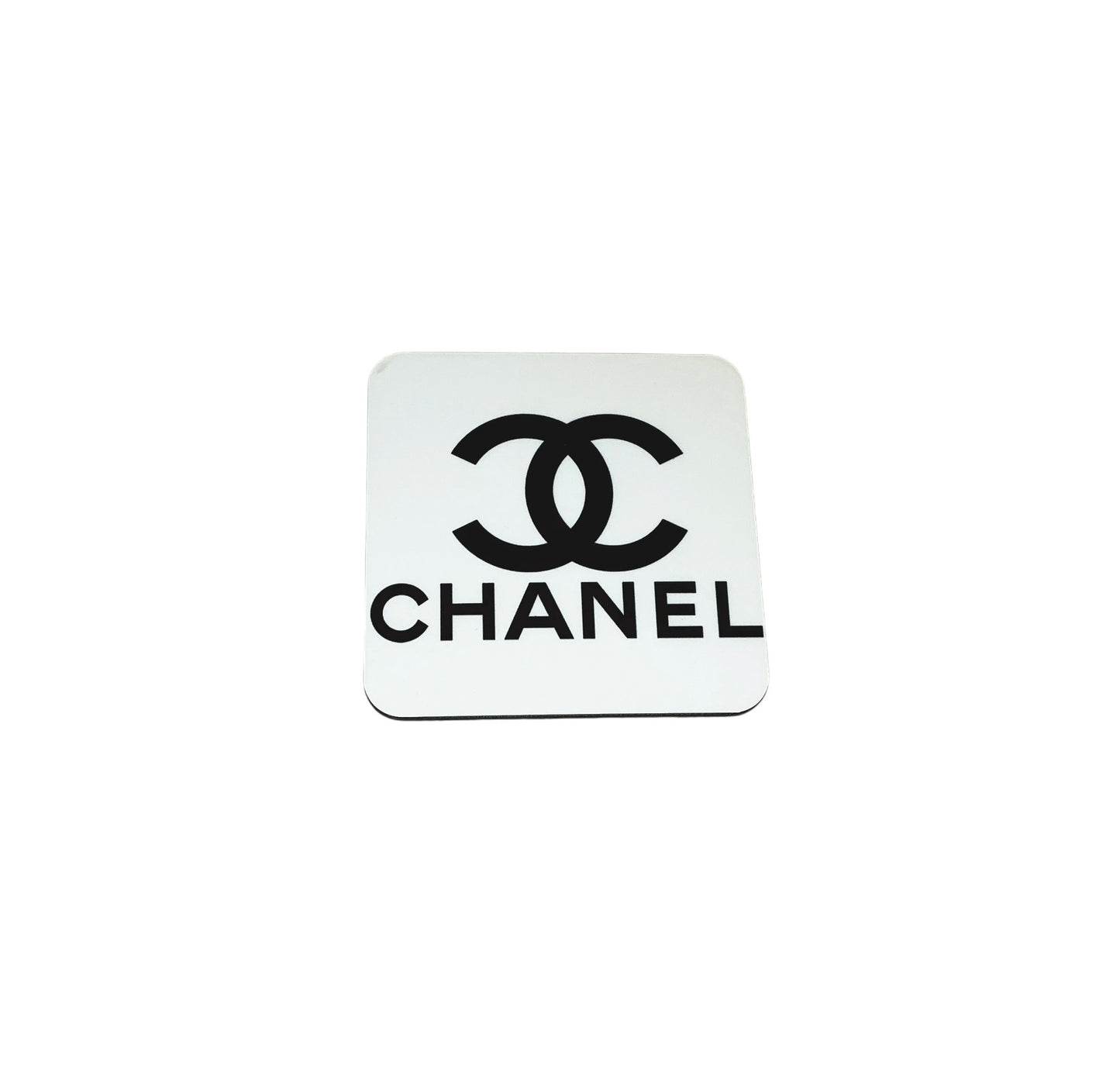 CHANEL Logo Coaster Set - Set of 4 Glossy Coasters