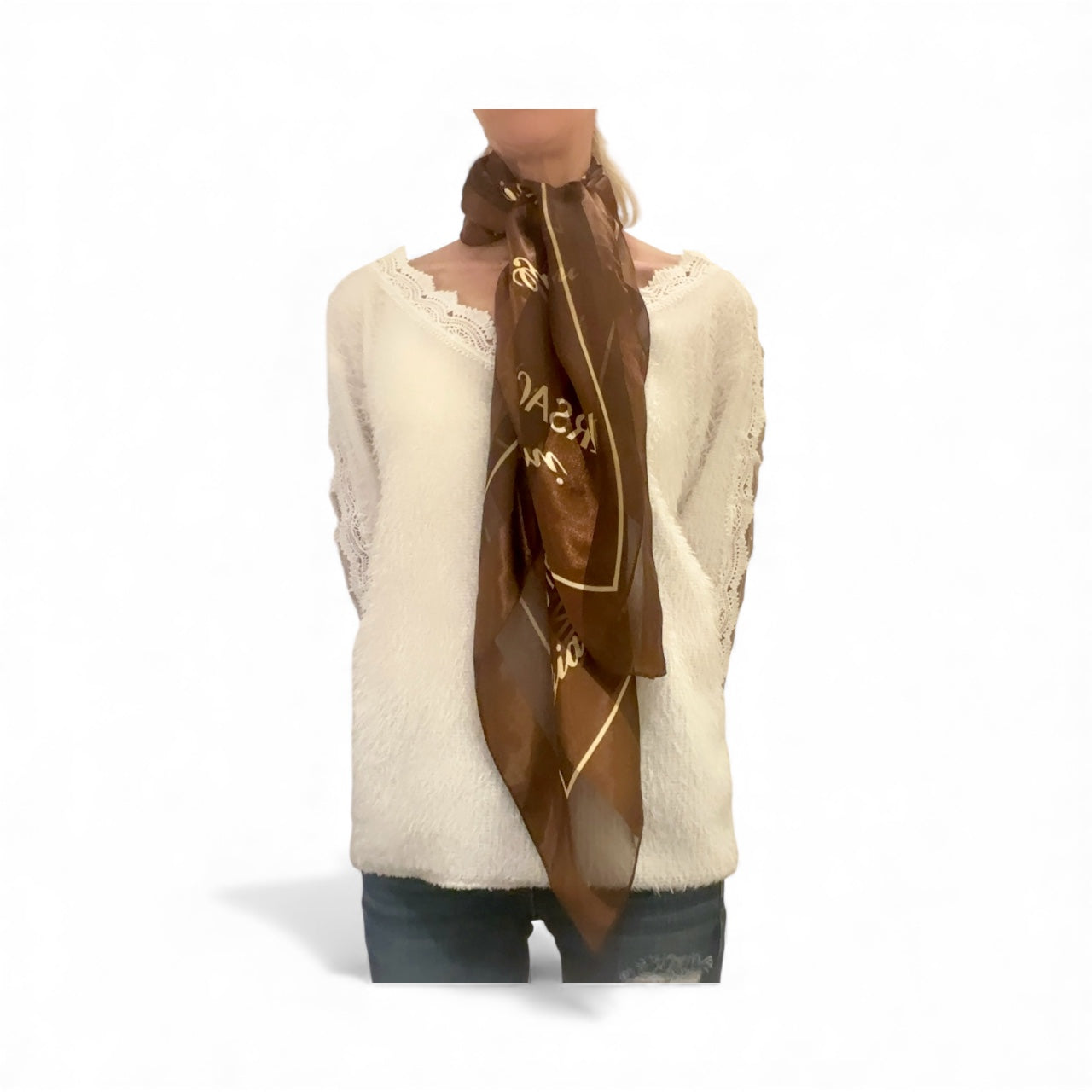 Vintage Gianni Versace 100% Silk Scarf Wrap