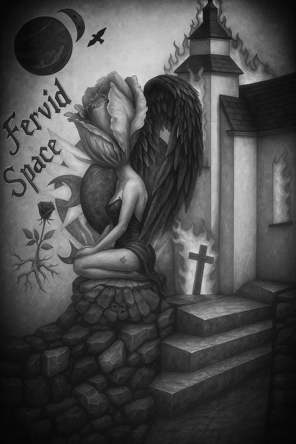 Hand Drawn Art Print