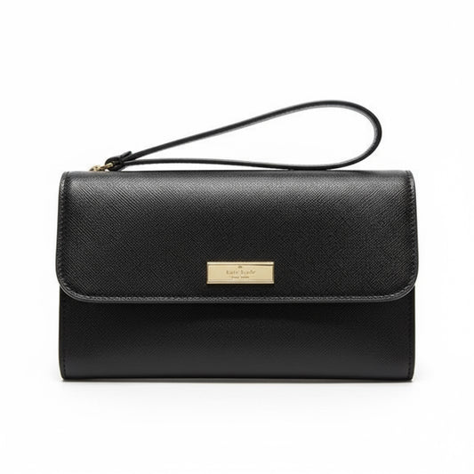 Kate Spade New York Black Leather Evening Clutch - NWOT