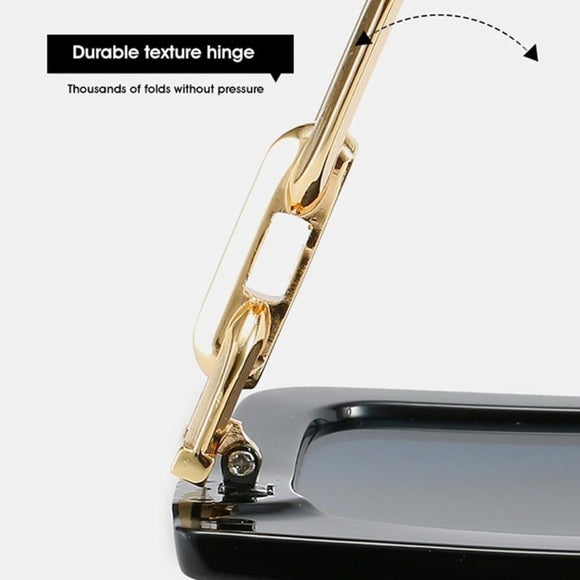 Chic Black & Gold Fashion Sunglasses Set - 2 Pairs with Elegant Golden Chain Link Arms