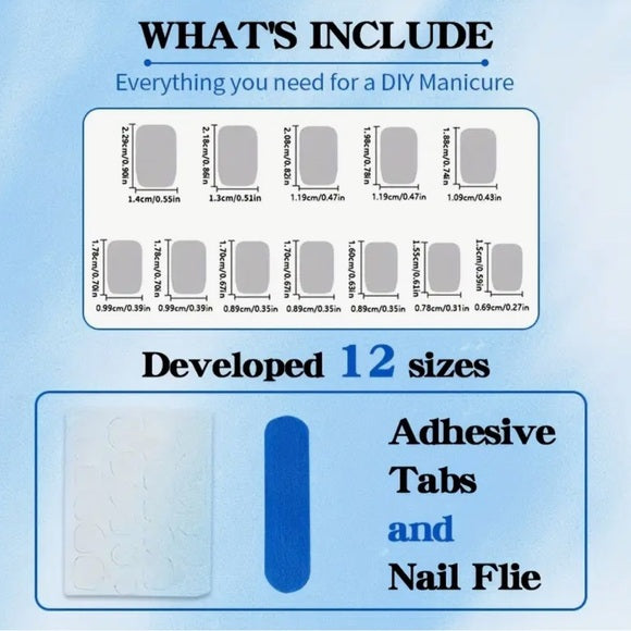 24pcs Medium Square Pink Gradient Press-On Glue-On Fake Nails - High Quality, Easy Application