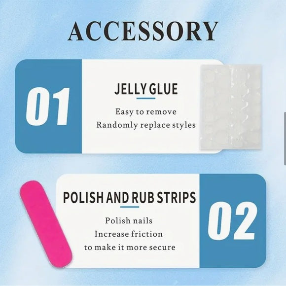 24pcs Medium Square Pink Gradient Press-On Glue-On Fake Nails - High Quality, Easy Application