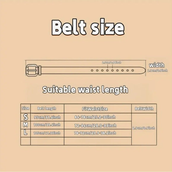 Women's Sparkling Gold Rhinestone 'H' Embellished PU Leather Belt - Size Small